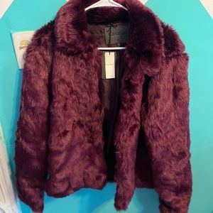 Faux fur coat